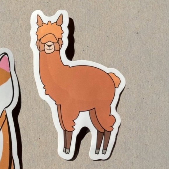 Alpaca Vinyl Sticker - Picture 2 of 11